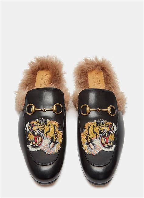 gucci fur loafers tiger|gucci tiger collection.